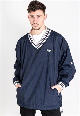 RETRO 80'S CHAMPION V-NECK PULLOVER JACKET / S0779
