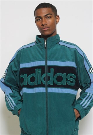 VINTAGE ADIDAS VELOUR TRACK JACKET