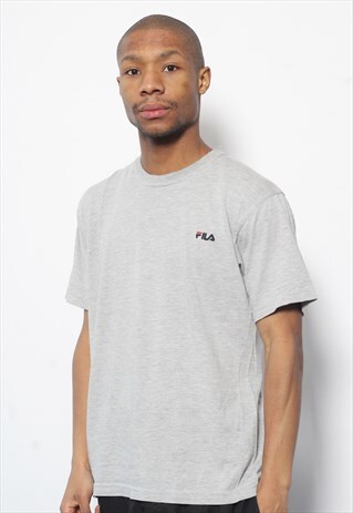 VINTAGE FILA LOGO T-SHIRT GREY