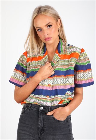 VINTAGE UNBRANDED PATTERN SHIRT S372