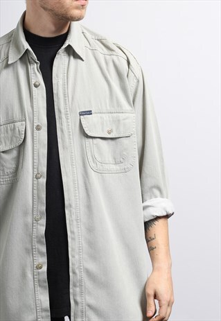 VINTAGE CORDUROY SHIRT GREY