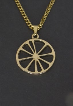 Lemon Womens Necklace in gold curb chains mens necklaces