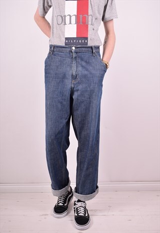 CARHARTT MENS VINTAGE JEANS W38 L34 BLUE 90'S