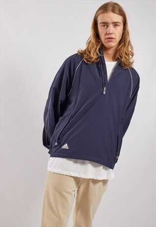 VINTAGE ADIDAS 1/4 ZIP SHELL JACKET