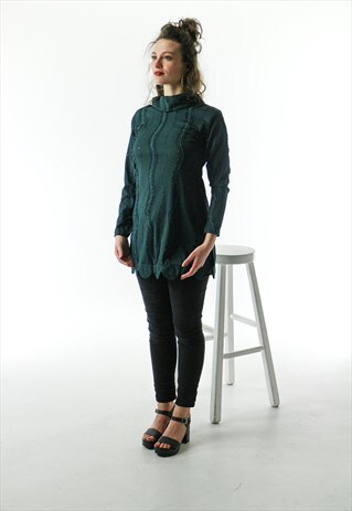SEQUIN GREEN TUNIC / LONG SLEEVE PARTY DRESS