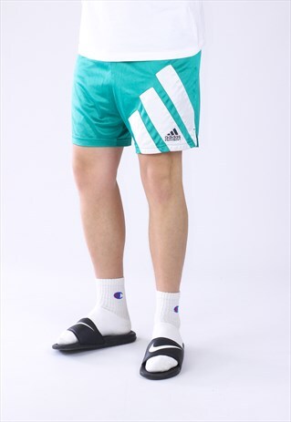 VINTAGE MENS ADIDAS EQUIPMENT BIG LOGO SHORTS