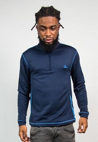 ADIDAS QUARTER ZIP SPORTS SWEATSHIRT