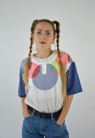 DEADSTOCK VINTAGE DIADORA FESTIVAL TOP T-SHIRT FOR WOMAN