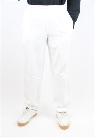 VINTAGE PUMA WHITE TRACKSUIT BOTTOMS