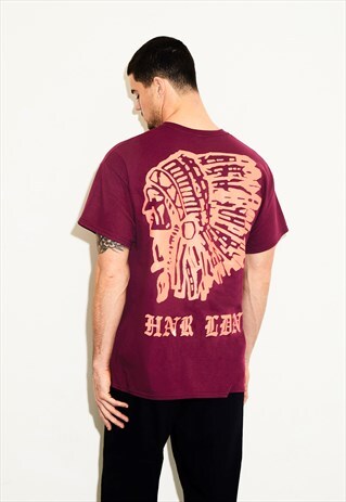 INDIAN BURGUNDY TEE