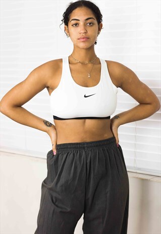 VINTAGE NIKE SPORTS BRA BRALETTE LOGO 90S XL 3.6