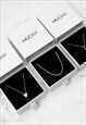 WOMEN'S SMALL PADLOCK PENDANT NECKLACE - GOLD 