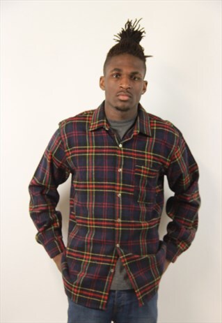 VINTAGE FLANNEL THICK SHIRT