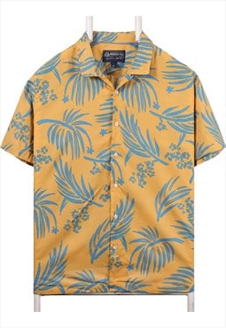 American Rag 90's Revere Collar Hawaiian Pattern Short Sleev