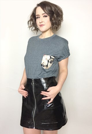 PUG DOG POCKET T-SHIRT