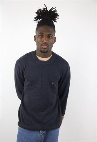 VINTAGE TOMMY HILFIGER NAVY JUMPER
