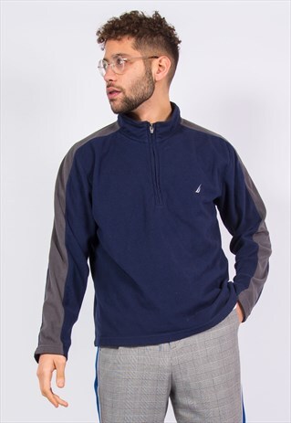 NAUTICA 1/4 ZIP FLEECE SWEATSHIRT