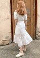 CROCHET OFF-THE-SHOULDER MAXI DRESS