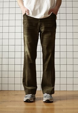 Vintage LEVIS Corduroy Pants Trousers 70s 80s Green