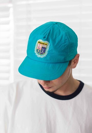 VINTAGE EMBROIDERED LOGO BASEBALL CAP HAT 90S X 1.6