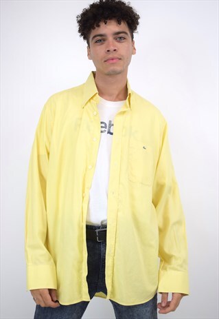 VINTAGE 90S LACOSTE YELLOW SHIRT