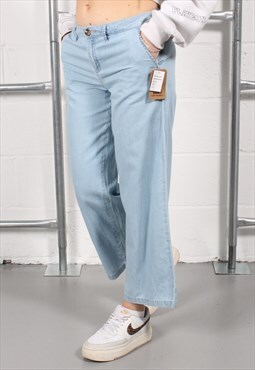 Brand New Vans Denim Jeans in Blue Flared Ankles Size Small