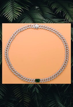 Ciara Prong Chain Necklace Sterling Silver