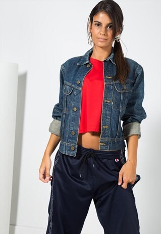 VINTAGE 80S CLASSIC LEE BASIC DENIM JACKET / S0020