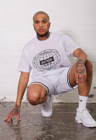 THE HEAT MESH T-SHIRT - WHITE