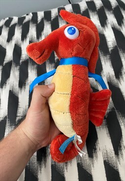 Sealife centre Orange seahorse cuddly plush toy