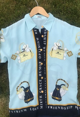 VINTAGE FRENCH POODLE 90'S PRINTED SHIRT
