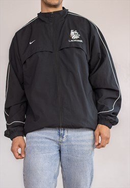 Vintage Nike Jacket Lacrosse in Black XL