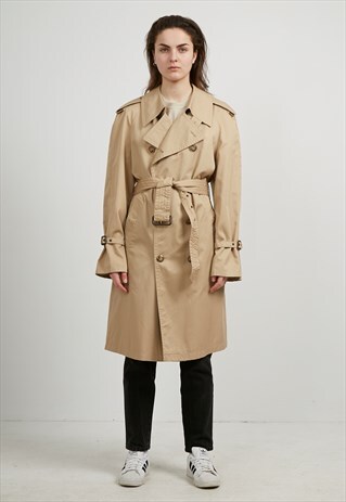 VINTAGE BROWN TRENCH COAT