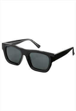 Polarized Black Sunglasses made with Grey Lenses
