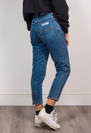 VINTAGE 90'S BLUE DENIM MOM STYLE JEANS