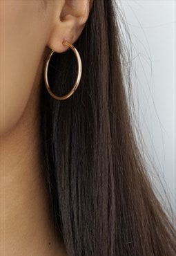 Small Gold Hoop Earrings With Quality 18k Plating 