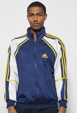 VINTAGE ADIDAS TRACK JACKET BLUE