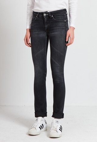 VINTAGE BLACK ACNE SKINNY FIT DENIM JEANS