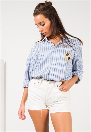 VINTAGE 80S TOMMY HILFIGER SHIRT / S4163
