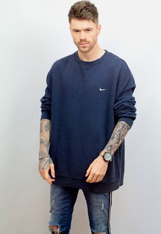 1990'S VINTAGE NIKE SWEATSHIRT IN BLUE