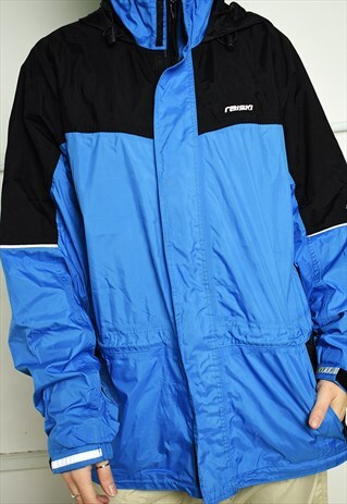 VINATGE 90S RAISKI RETRO COLOUR BLOCK OVERSIZED PARKA JACKET