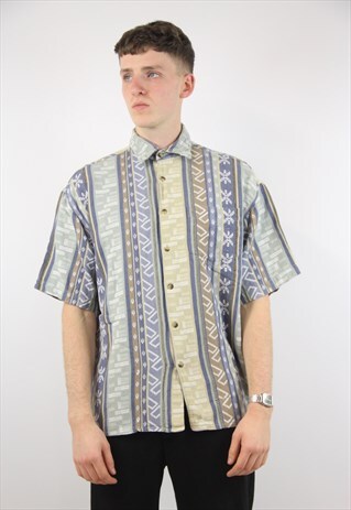 VINTAGE NAVAJO STRIPED SHIRT