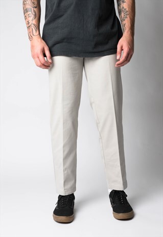 VINTAGE LEE COOPER BEIGE CHINO TROUSERS 35W 34L