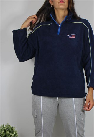 VINTAGE CHAMPION FLEECE JUMPER W LOGO FRONT