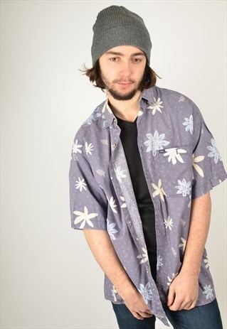 VINTAGE HAWAIIAN PATTERNED FESTIVAL SHIRT