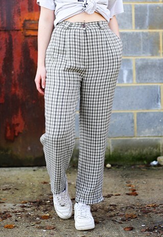 VINTAGE 80'S CHECK TROUSERS
