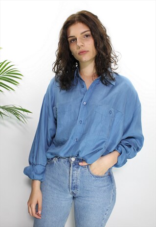 VINTAGE 90S SILK SHIRT