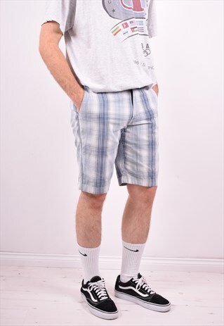 LEVI'S MENS VINTAGE SHORTS W32 MULTI CHECK 90'S