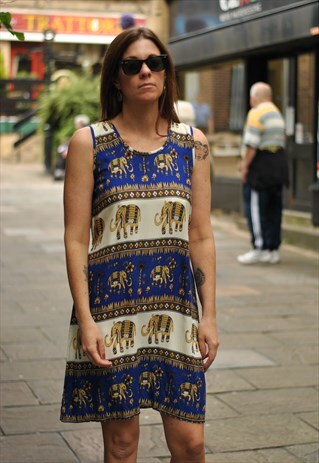 VINTAGE 90'S ELEPHANT SUNDRESS