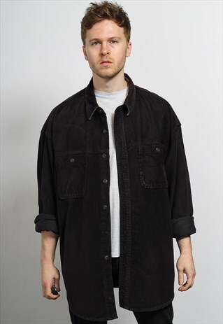 VINTAGE CORDUROY SHIRT BLACK